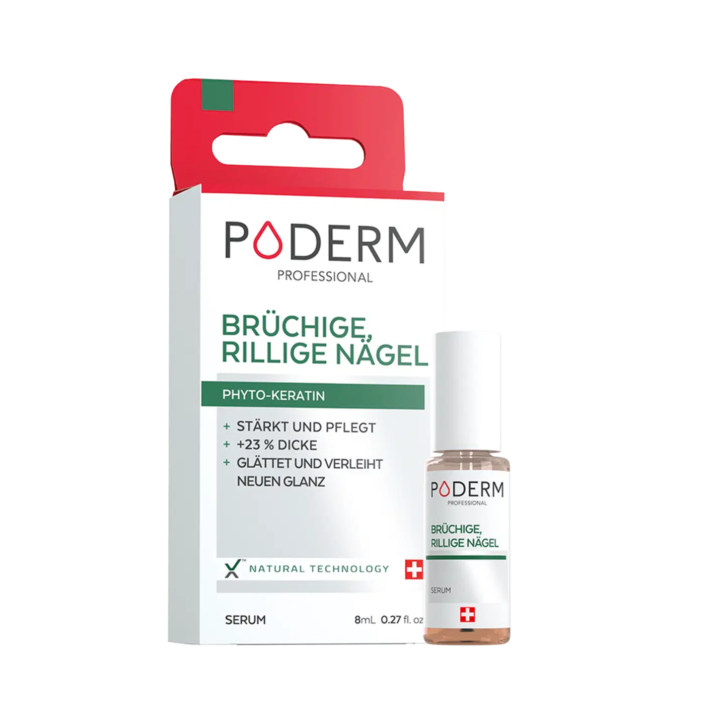 PODERM Serum für gerillte, brüchige Nägel 8ml