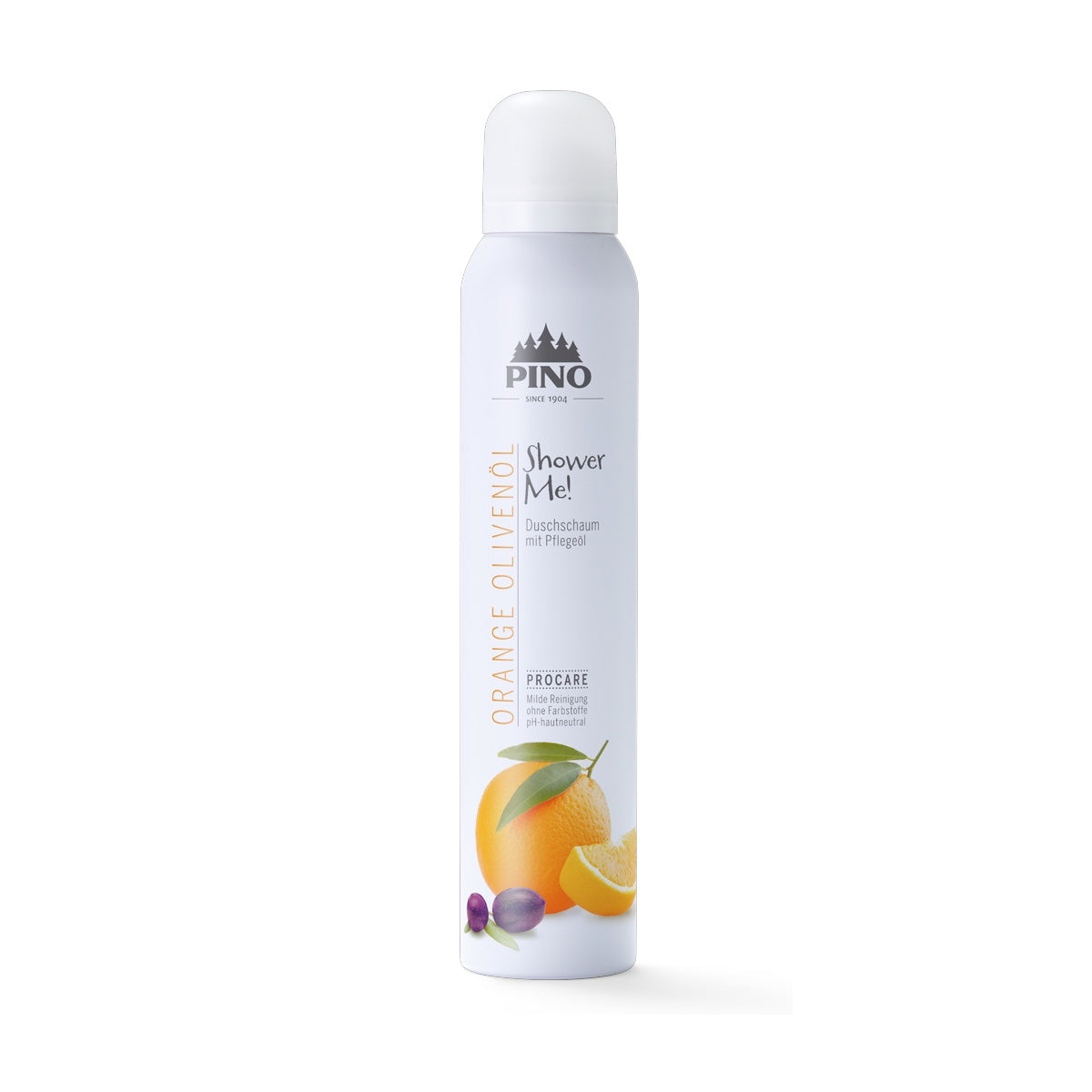 PINO Shower Me! - Duschschaum Orange Olivenöl 200ml