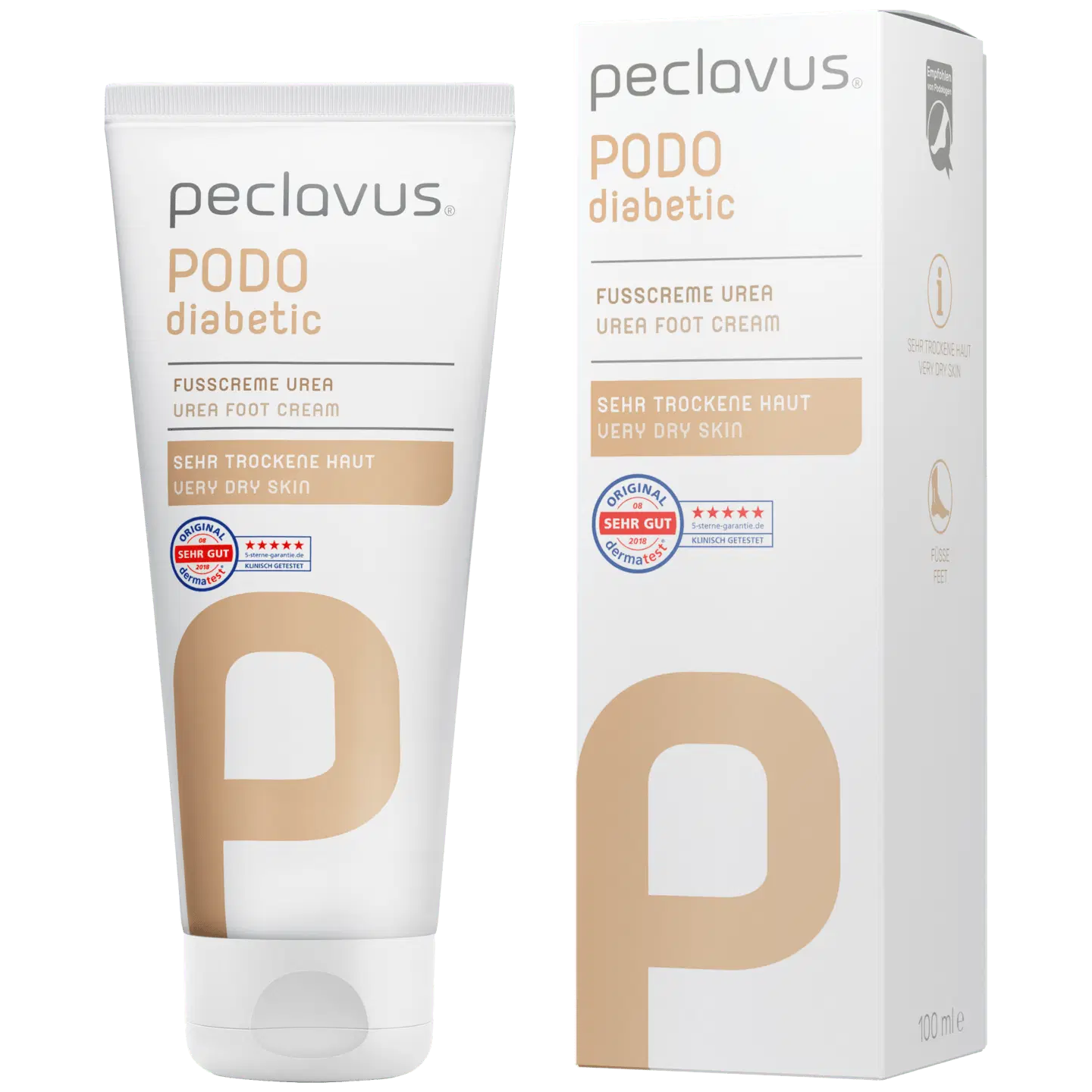 Peclavus PODOdiabetic Fußcreme Urea 100ml