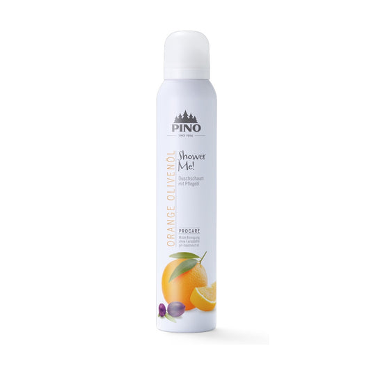 PINO Shower Me! - Duschschaum Orange Olivenöl 200ml